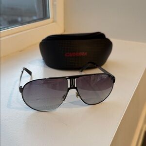 Carrera Dark Gray Aviator Sunglasses